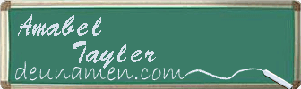 Amabel Tayler Visitenkarte
